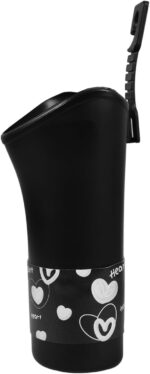 Car Umbrella Storage Bucket Multifunctional Organizer for Umbrellas Trash Tissues Water Resistant Material Space Efficient Installation Heart Design