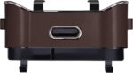 Multifunctional Car Seat Back Storage Box with 2 Sturdy Drink Cup Holders and Tissue Box Feature, Universal Fit for Various Car Seats (Brown)