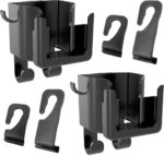 2PCS Multifunctional Car Cup Holder, Car Phone Holder with Headrest Hooks, Hanging Storage Organizer Accessories, Universal Car Back Seat Hook for Purse, Keys, Umbrella, Bag