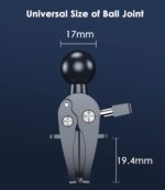 Universal Air Vent Clip for Wireless Car Charger & Car Mount, Ultra Strong Anti-Shake Vent Grip for Most Car Phone Mount Holders with Joint Ball [Diameter 0.67 in (17mm)] - Image 2