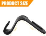 Car Seat Headrest Hook, 2PCS Cute Bow Knot Vehicle Seatback Hanging Storage Organizer, Seat Back Hanger for Purse Coat Umbrella, Universal Automotive Interior Decor Accessories (Black/White) - Image 2