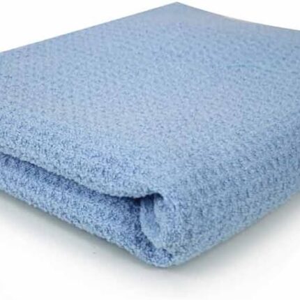 Premium Waffle Weave for Home & Auto Glass, Windows, Mirrors & More, Light Blue (36 x 25 inches)