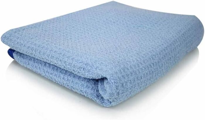 Premium Waffle Weave for Home & Auto Glass, Windows, Mirrors & More, Light Blue (36 x 25 inches) - Image 1