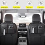 Car Seat Back Storage Bag,Backseat Organizer with Tissue Box, Large Capacity Rear Seat Storage Pocket, Universal for Most Vehicles - Image 2