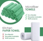 Microfiber Cleaning Cloths (Value Pack of 36) Size 16" x 16", Highly Absorbent Cleaning Rags, Lint Free Cleaning Towels, Reusable and Washable, Microfiber Towels for Cars (Green) - Image 2