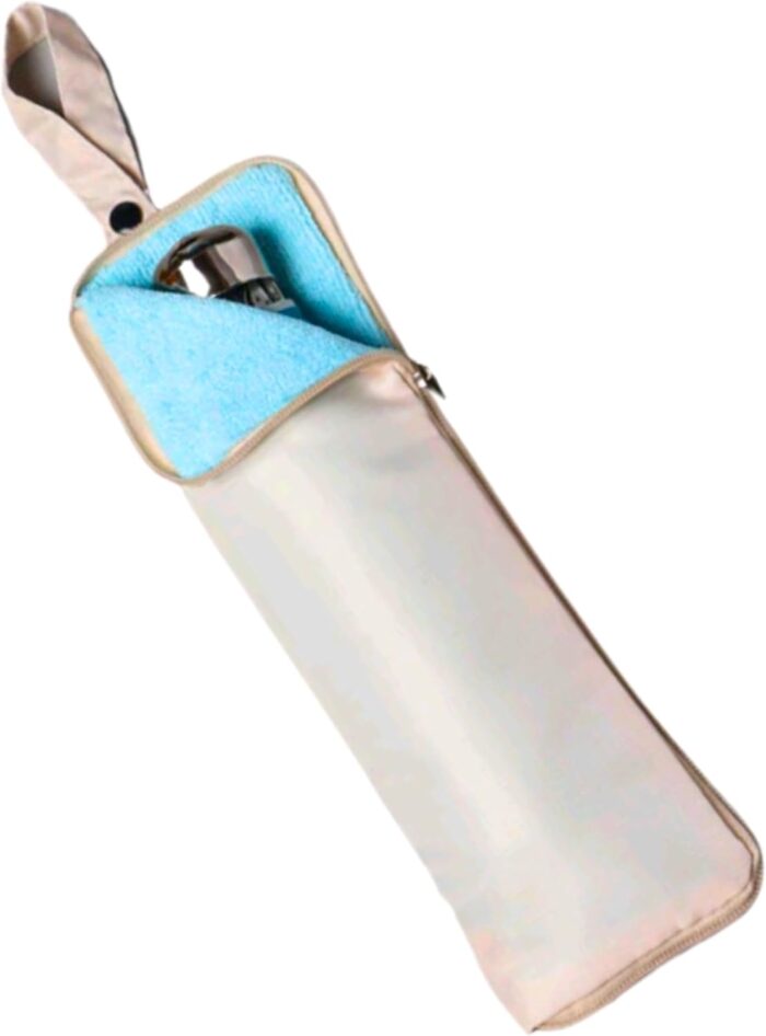 Wet Umbrella Bags, Umbrella Pouch Reusable, Foldable and Portable Storage Bag, Water Absorption Bag, Zipper - Image 1