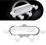 1 PC Car Air Vent Phone Holder, 4.29" x 3.62" Durable Anti-Shake Navigation Phone Holder with Hawk's Beak Clip, Adjustable Angle Phone Holder, Universal for Most Cars, Trucks, SUVs (White)