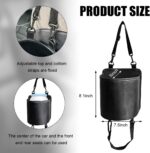 Car Seat Side Large Cup Holder Expander Adapter Bag, Auto Seat Storage Hanging Bag for Water Bottle Cup and Drink, Multifunctional Auto Interior Organizer with Waterproof Liner - Image 2