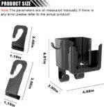 2PCS Multifunctional Car Cup Holder, Car Phone Holder with Headrest Hooks, Hanging Storage Organizer Accessories, Universal Car Back Seat Hook for Purse, Keys, Umbrella, Bag - Image 2