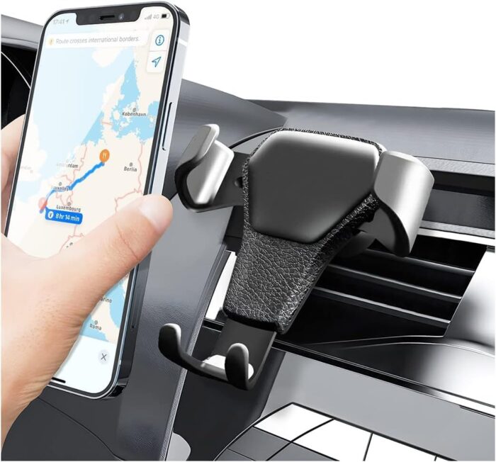 Universal Gravity Phone Holder Car Air Vent Mount Metal Mobile Stand GPS Support for Smartphone Air Vent Stand Cradle for Mobile Cell Phone - Image 2