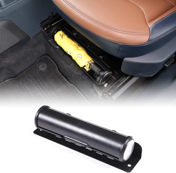 Under Seat Storage Box Organizer Tray Fit for Ford  2022 2023 2024 2025, Multi-Functional Car Umbrella Bucket, Under-Seat Consoles Organizer Box that can hold various items - Image 1