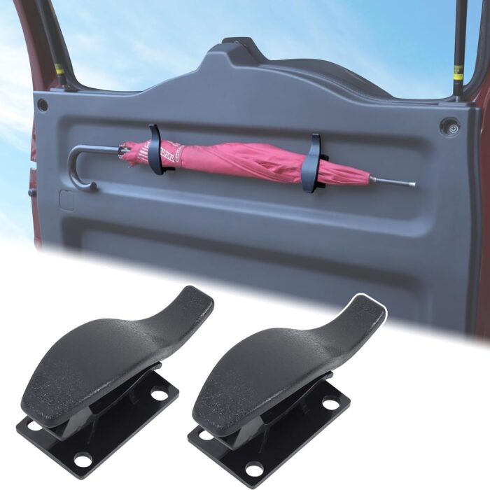 Car Trunk Umbrella Hook Holder Hanger Holder Clip Compatible with Toyota FJ Cruiser 2007-2021 Rear Trunk Organizer Fastener Clip Back Seat Portable Umbrella Storage Hanging Rack Accessories - Image 1