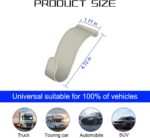 Car Co-Pilot Glovebox Hooks, 2PCS Anti-Scratch Vehicle Passenger Seat Storage Hanger for Handbag Purse Umbrellas, Auto Interior Organizer, Universal for SUV Sedan Truck(Beige) - Image 2