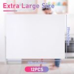 12 Pcs Extra Large Microfiber Cleaning Cloths Bulk 30" x 20" Washable Reusable Microfiber Rags Absorbent Cleaning Towels for Floor Glass Window Car Kitchen Bathroom House(White) - Image 2