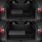 car organizers and storage for SUV,trunk organizer for sedan, leather foldable sleek box with lid,collapsible cargo bins, tool accessories containers,Collapsible Suede velvet (22 inch Covered) - Image 2