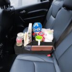 Car Seat Organizer Backseat Car Organizer with 12 Storages Compartments and 2 Metal Cup Holders,Storage Box for Front Back Passenger Between Behind Middle Seats for Truck Trunk Van,Black - Image 2
