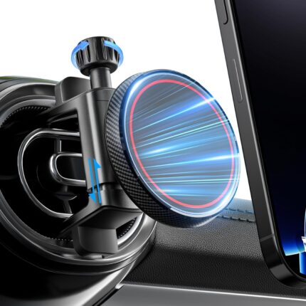 Compatible with  Car Mount for Mercedes Benz A/B/C/E/G/GLA/GLK Round Air Vent, Strong Magnetic Phone Holder for iPhone 16 15 14 13 12 Pro Max Plus Mini