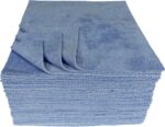 Microfiber Cleaning Cloths, All-Purpose Reusable Lint-Free and Absorbent Towels for Kitchen, Home, Car Use, 350GSM, 12 x 12 in. Blue, 50-pack - Image 2