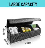 Car Organizers and Storage - Trunk Organizer for Suv Car,Car Trunk Leather Storage Box,Extra Large,Magnetic Lid,Collapsible and Adjustable - Image 2