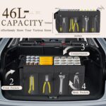 Car Trunk Organizer Storage Box - Collapsible Car Boot Organizer Tidy Cargo Storage Box Car Accessories for SUV, MPV, Van, Size M, Black - Image 2