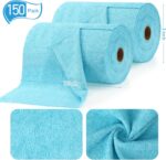 Microfiber Towels Roll Microfiber on a Roll Tear Away Towel 12" x 12" Reusable Washable Microfiber Cloth Microfiber Paper Towels Roll for Car Cleaning Rag All Purpose Absorbent Kitchen - Image 2