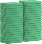Microfiber Cleaning Cloths (Value Pack of 36) Size 16" x 16", Highly Absorbent Cleaning Rags, Lint Free Cleaning Towels, Reusable and Washable, Microfiber Towels for Cars (Green)