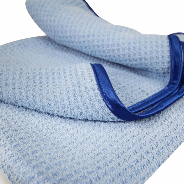 Premium Waffle Weave for Home & Auto Glass, Windows, Mirrors & More, Light Blue (36 x 25 inches) - Image 2