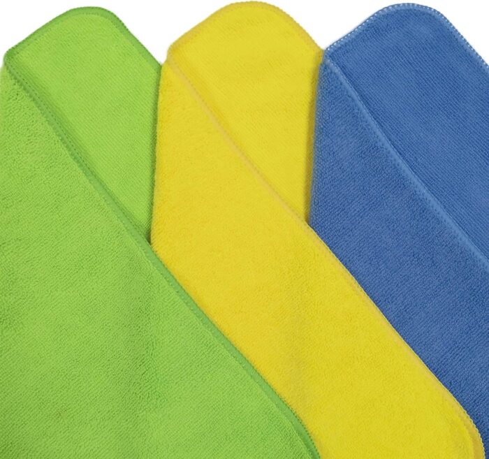 Premium Microfiber Cleaning Towel,16x16 in 36 Pack (Blue,Green,Yellow) - Image 2