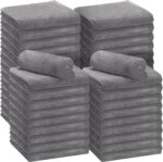 30 Pcs Edgeless Microfiber Plush Towels for Cars Detailing Drying Wash Polishing Towel Large Plush Absorbent Microfiber Plush Microfiber Cleaning Cloths for Cars, 500 GSM, 16 x 16 Inch(Gray)