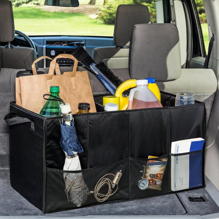 Soft Storage Chest, Black Folding Car Trunk Organizer - Image 2
